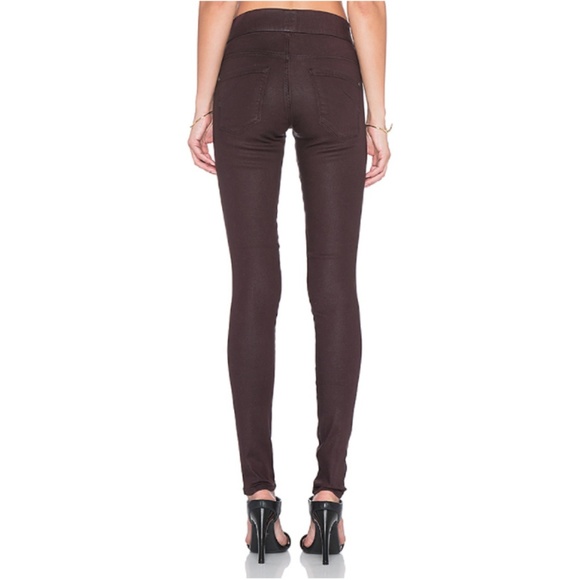 James Jeans Twiggy Red Black Glossed Legging w/tag - Picture 3 of 8